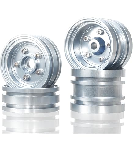 Amazon.com: TAMIYA Black Wheels 4TT-01 Type-E TT-02 TAM54741 RC